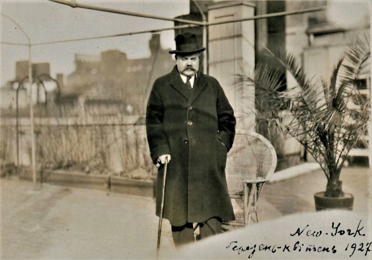 Никита Шаповал в Нью-Йорке в 1927 году, за 5 лет до смерти
