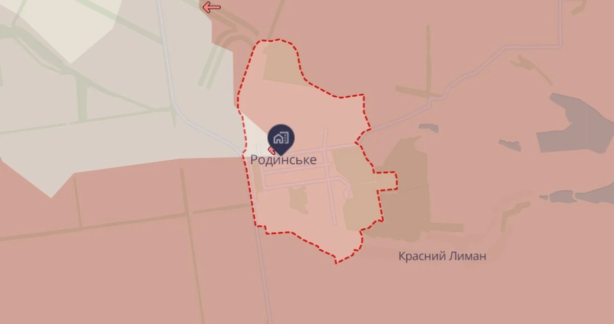 Ситуация в Родинском по состоянию на 21 августа, deepstatemap